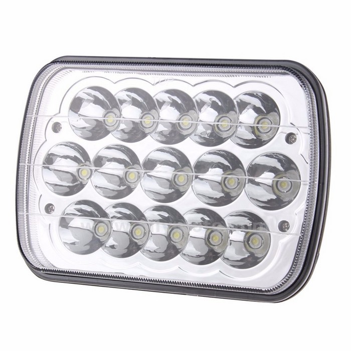 154 Led 5 Inch X 7 Inch Rectangular Led Headlight Headlamp H6054 H5054 H6054Ll 69822 6052 6053